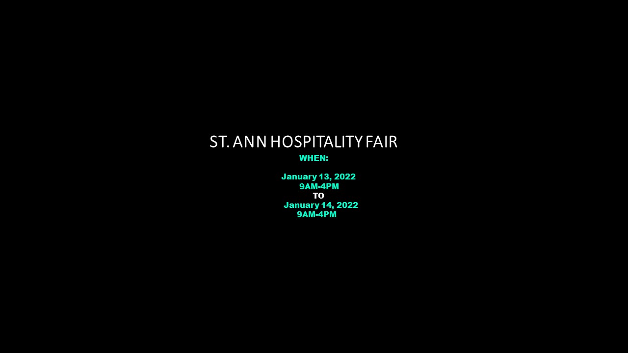 ST. ANN HOSPITALITY FAIR 