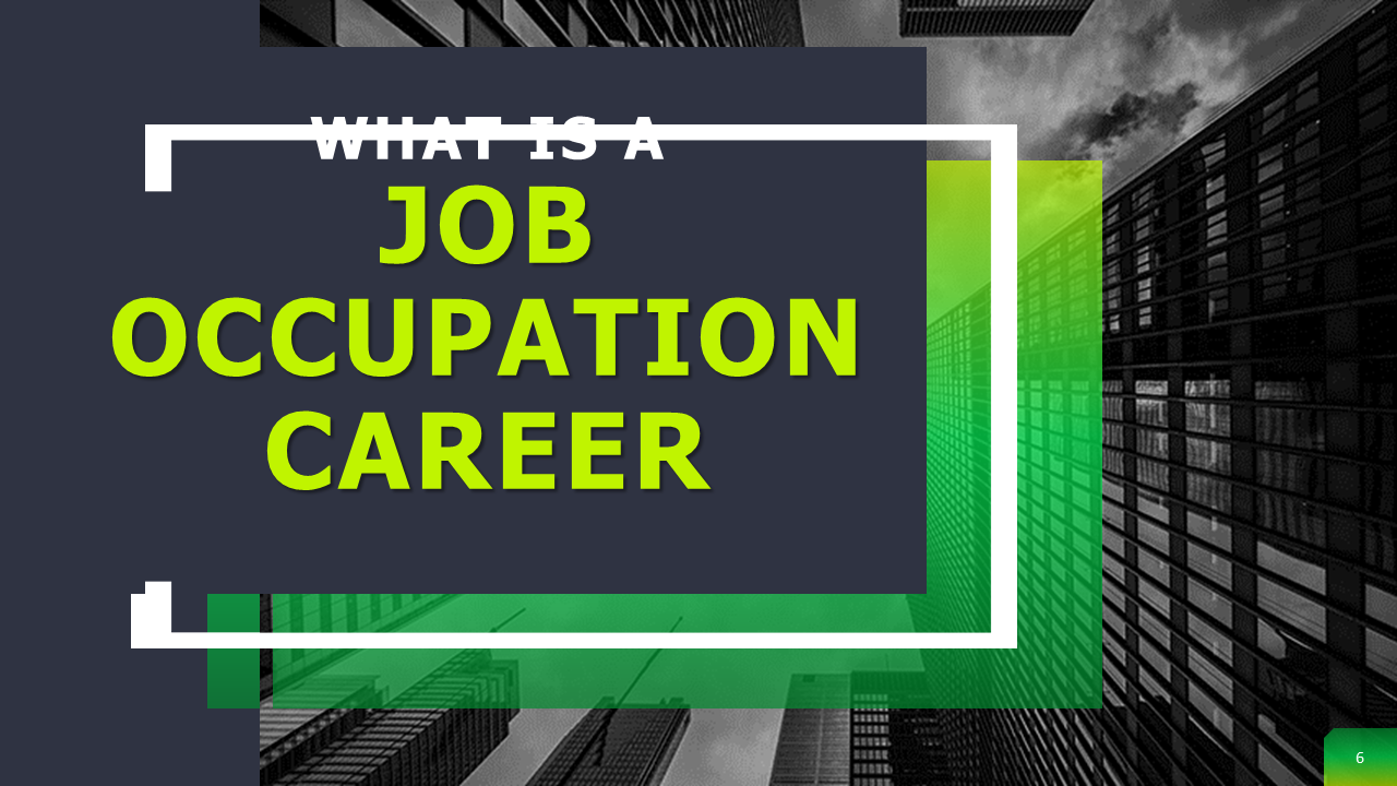 Job Occupation Career