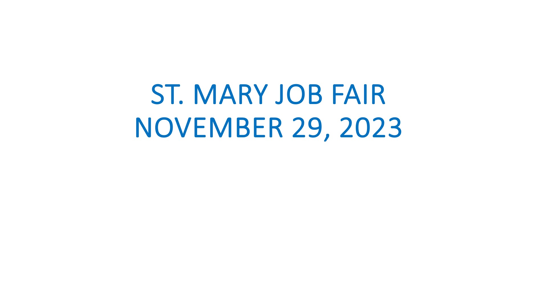 JOB FAIR 