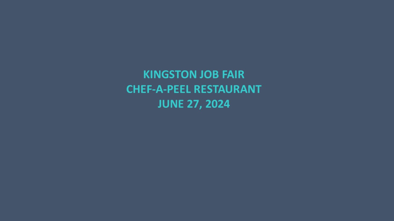 KINGSTON JOB FAIR (Chef-A-Peel)