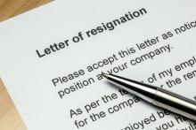Teacher Resignation